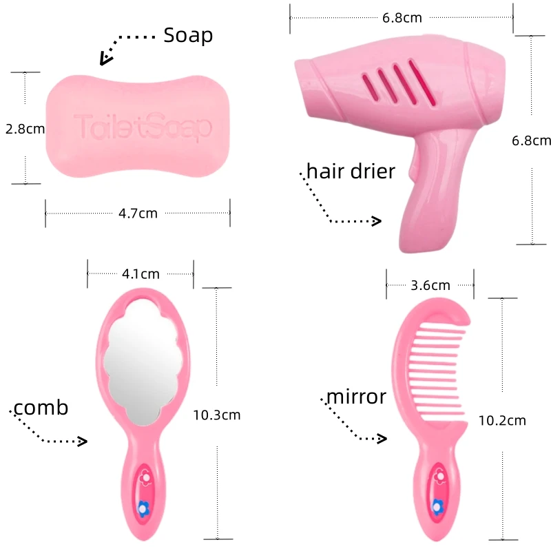 Simulated Parent-Child Interaction Dolls Children's Toys Pets Daily Necessities Doctors' Tools Bathing And Grooming Accessories