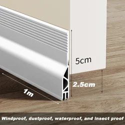 Self - Adhesive Weatherproof Door Seal Strip for Sound, Dust, and Insect Protection (White)