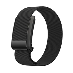 Premium Sport Nylon Stretch Strap - Elastic Wristband Replacement - Whoop 5.0 (Frame Black)