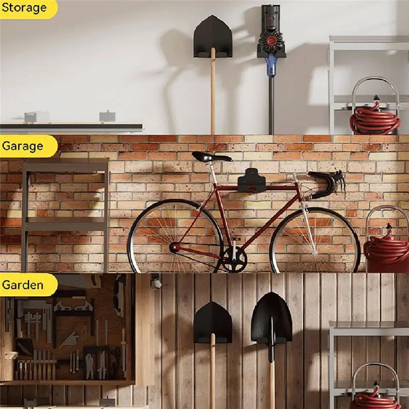 B03C-차고 정리대 트리머 랙, 정원 도구 걸이 잡초 제거기 홀더 차고 트리머용 벽걸이형, 2팩