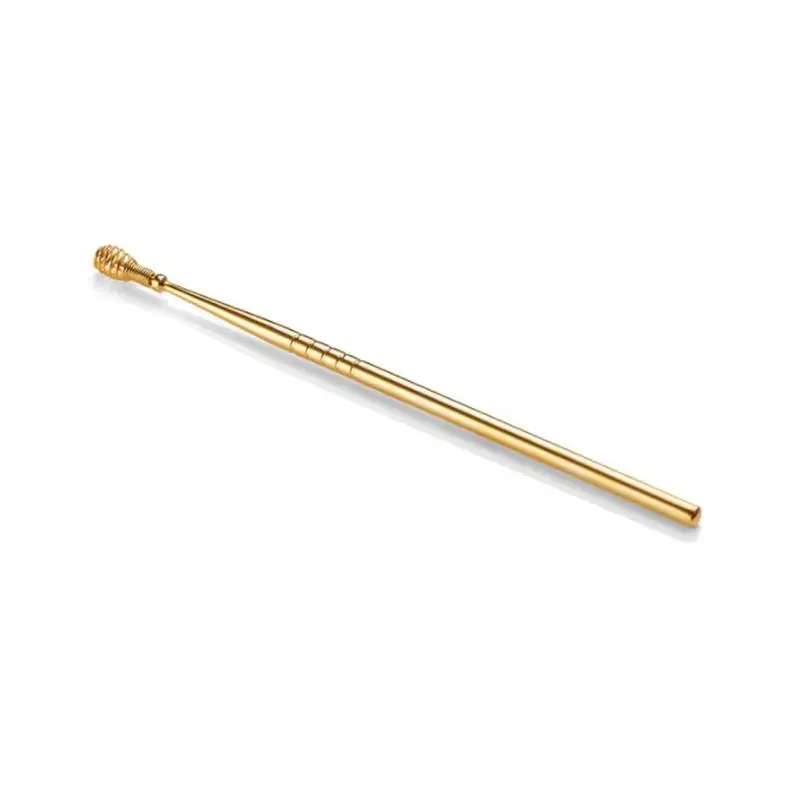 Description Picture 2 of itemGold Steel Ear Wax Pickers Earpick Wax Remover Curette Cleaner Spoon Care Tool Pick Cleaner Ear Clean Ear Ear O4T0