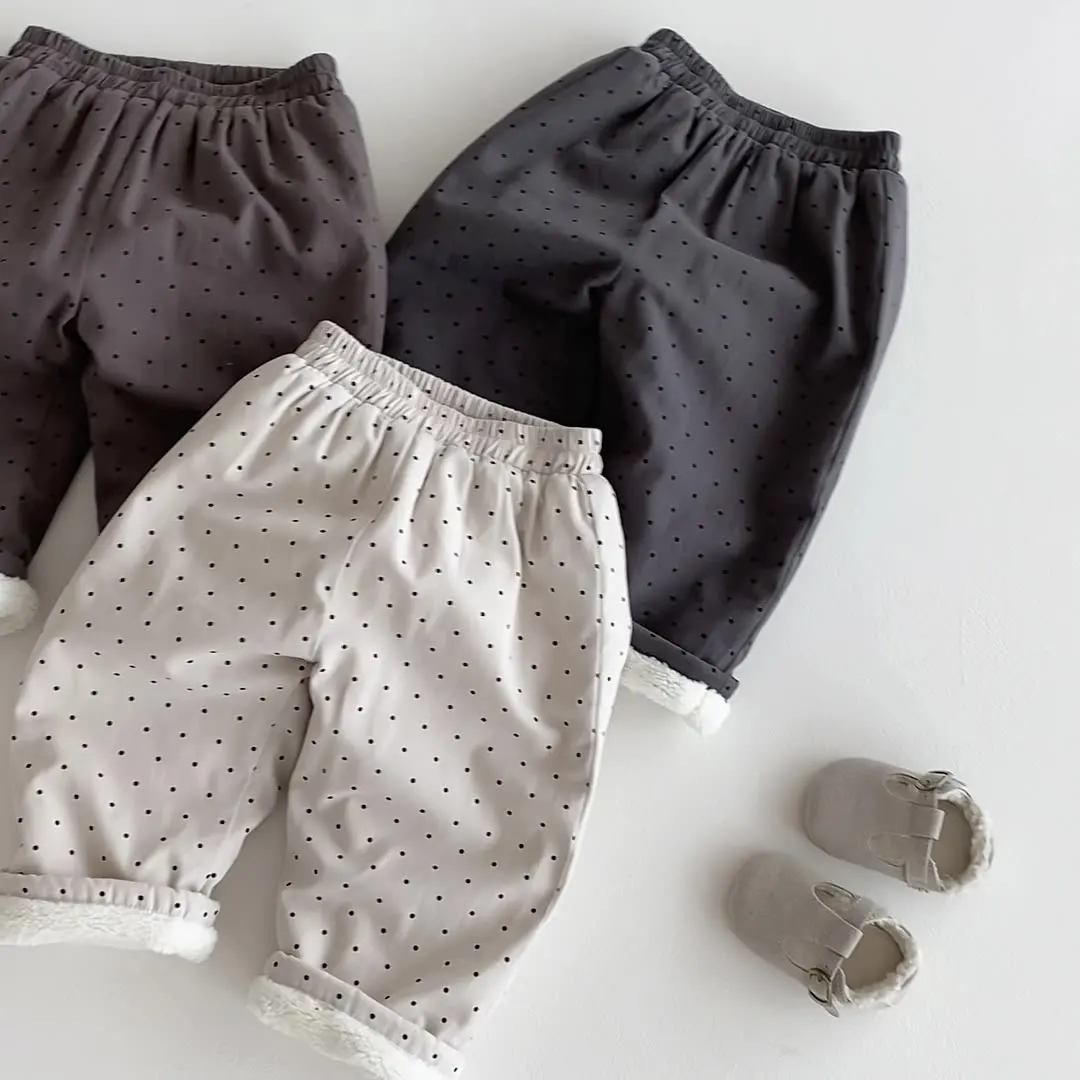 Boys Warm Winter Pants with Fur Lining