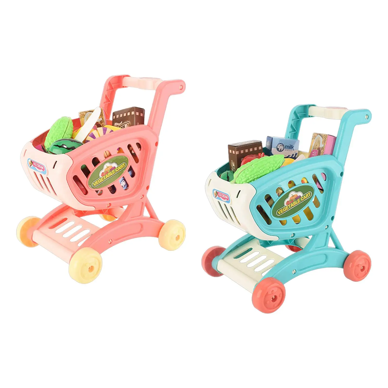 Mini Shopping Cart Toy Funny for Girls and Boys Preschool Ages 3 and up