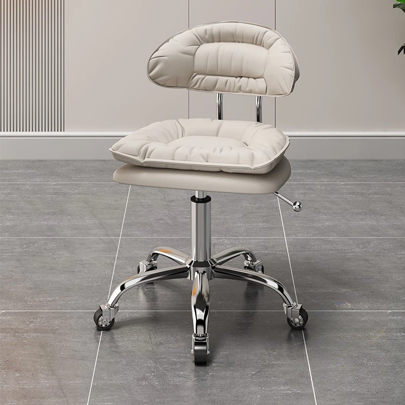 Treatment Backrest Professional Barber Chair Lounge Master Salon Chair Stool with Wheels Barbershop 의자 Silla Salon Furniture AA