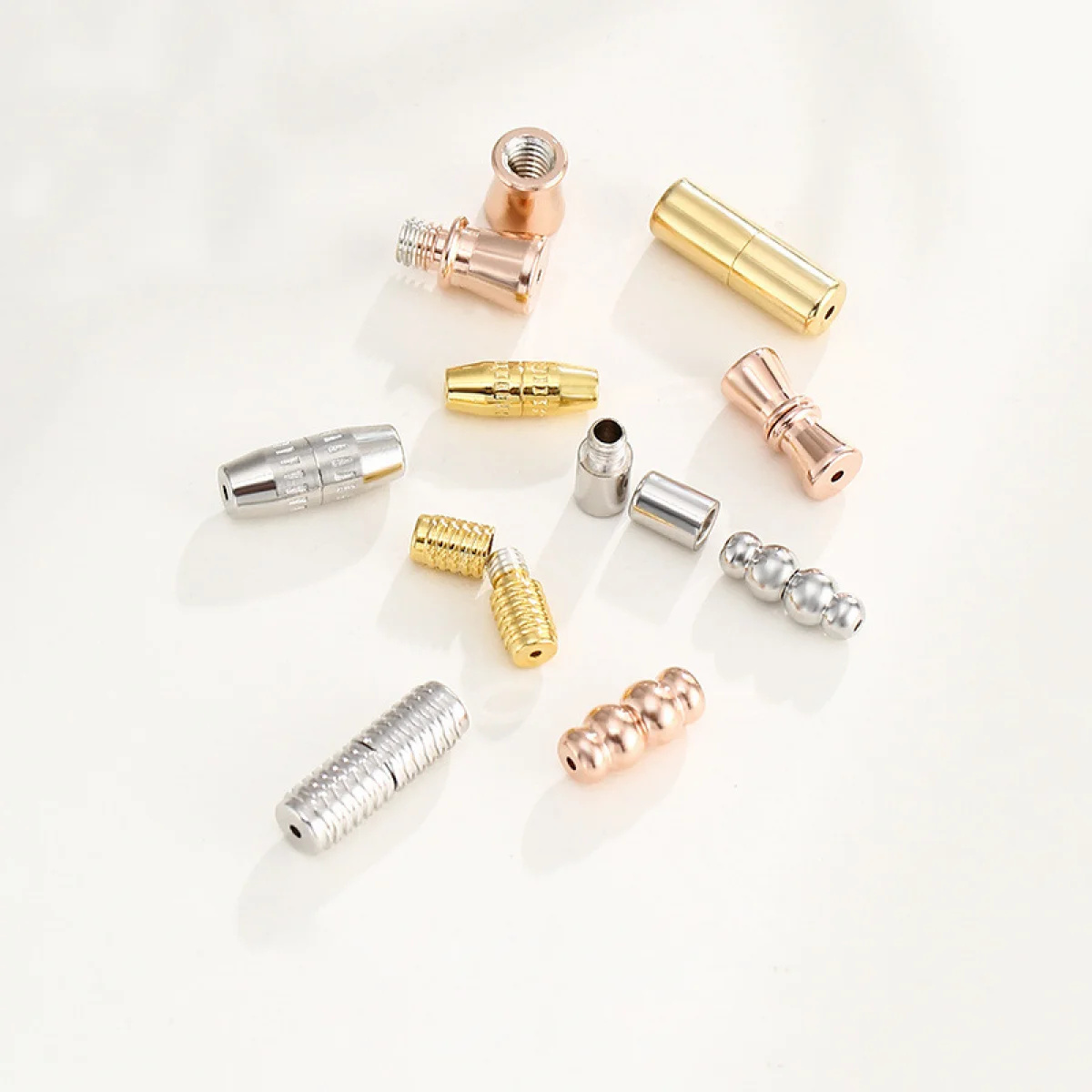 2pcs/lot Screw Clasps 925 Sterling Silver Screw Thread Bracelet Necklace Clasp Connectors DIY Jewelry Making Supplies