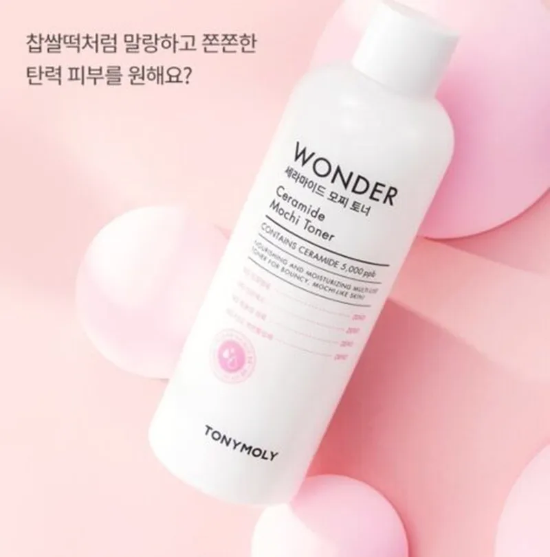 Tonymoly Wonder Ceramide Mochi Toner 500ml Moisturizing Calming Soothing for Sensitive Skin Korean Cosmetics Beauty Product