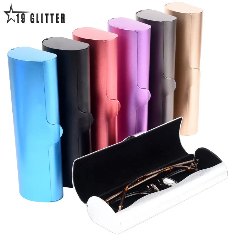 

S/M/L Size Aluminum Glasses Case Hard Shell Eyeglass Case Portable Ultra-Light Big Size Box Frosted Matte Eyeglasses Case