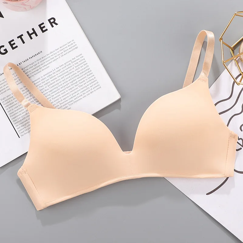 Women women lingerie bra Seamless Bra Sexy No Wire Push Up Underwear Girls Students Breathable Thin 12 Colors Bras