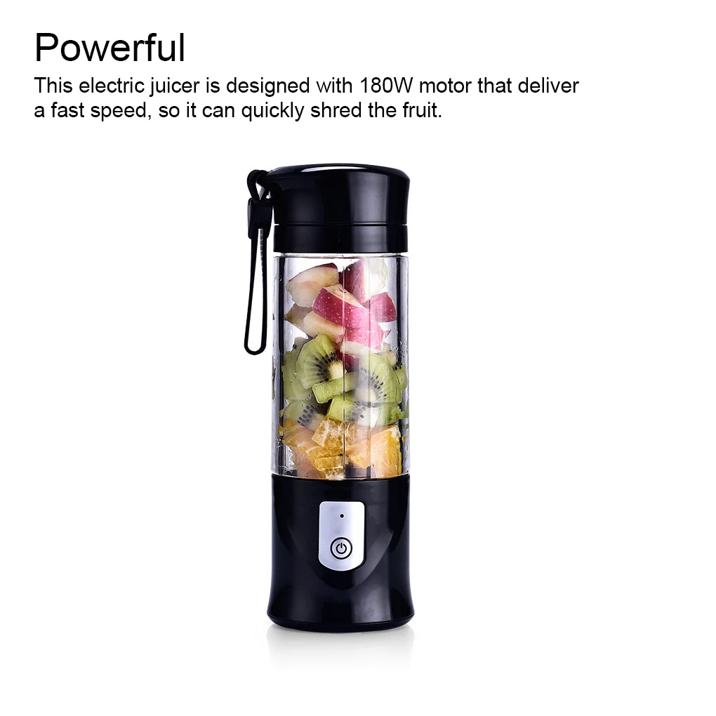 Electric Juicer Household Fast Speed Blender Cup Traveling Fitness Portable Cordless Juice Maker Kitchen Gadget Purple 5