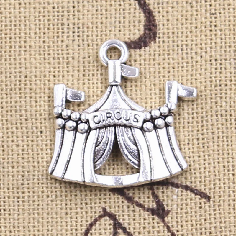 12 stücke Charms Camping Reise Zelt 22x24mm Antike Silber Farbe Anhänger DIY Handwerk, Die Entdeckungen Handmade Tibetischen schmuck