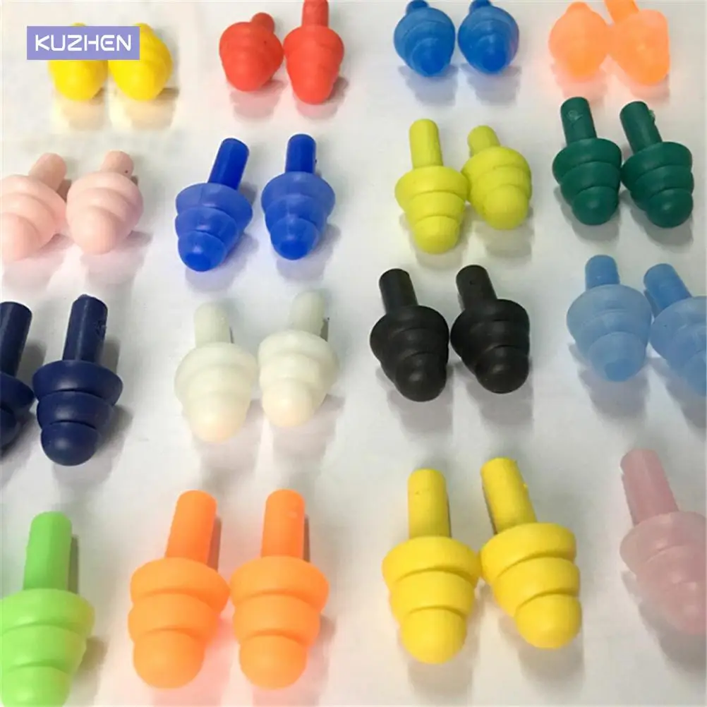 Ear Plugs Sound insulation Waterproof Silicone Ear Protection Anti-noise Sleeping Plug Travel Noise Reduction foam earplugs silicone earplugs 20PCS