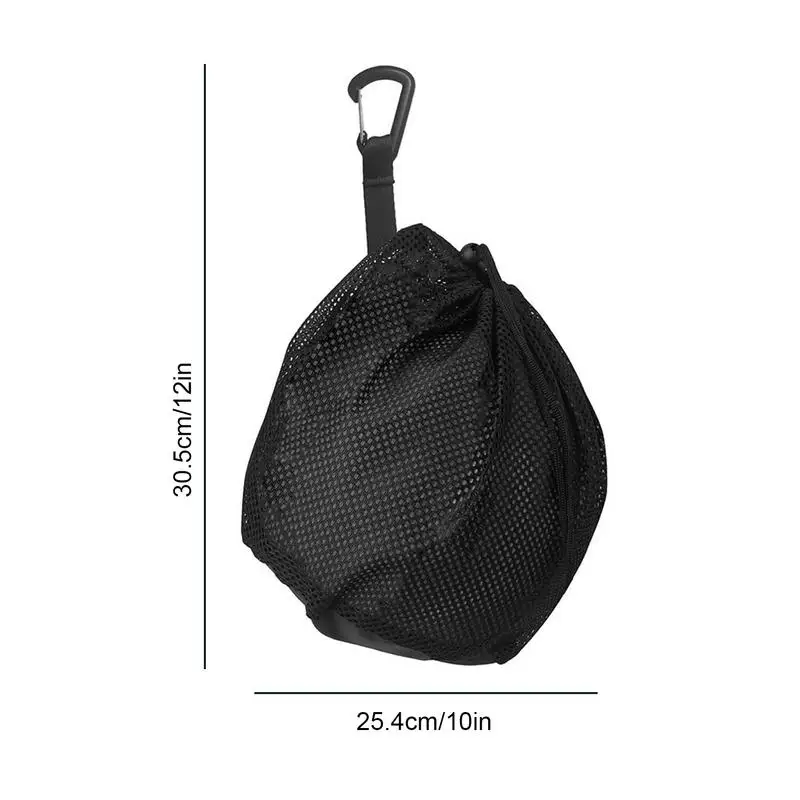 Portable Basketball Backpack Outdoor Sports Mesh Carry Bag Football Soccer Volleyball Traveling Gym Yoga Single Ball Bag