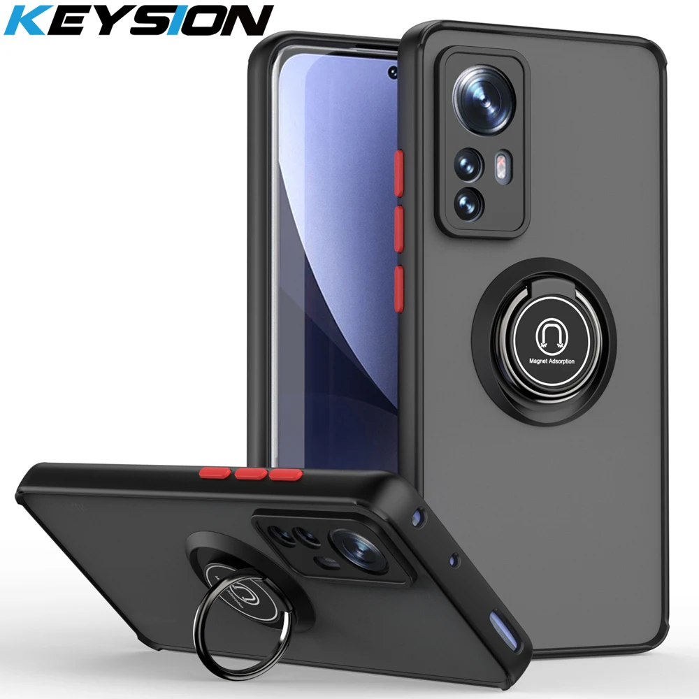 Shockproof Phone Case With Ring Stand For Xiaomi 12 Series_voghion.com