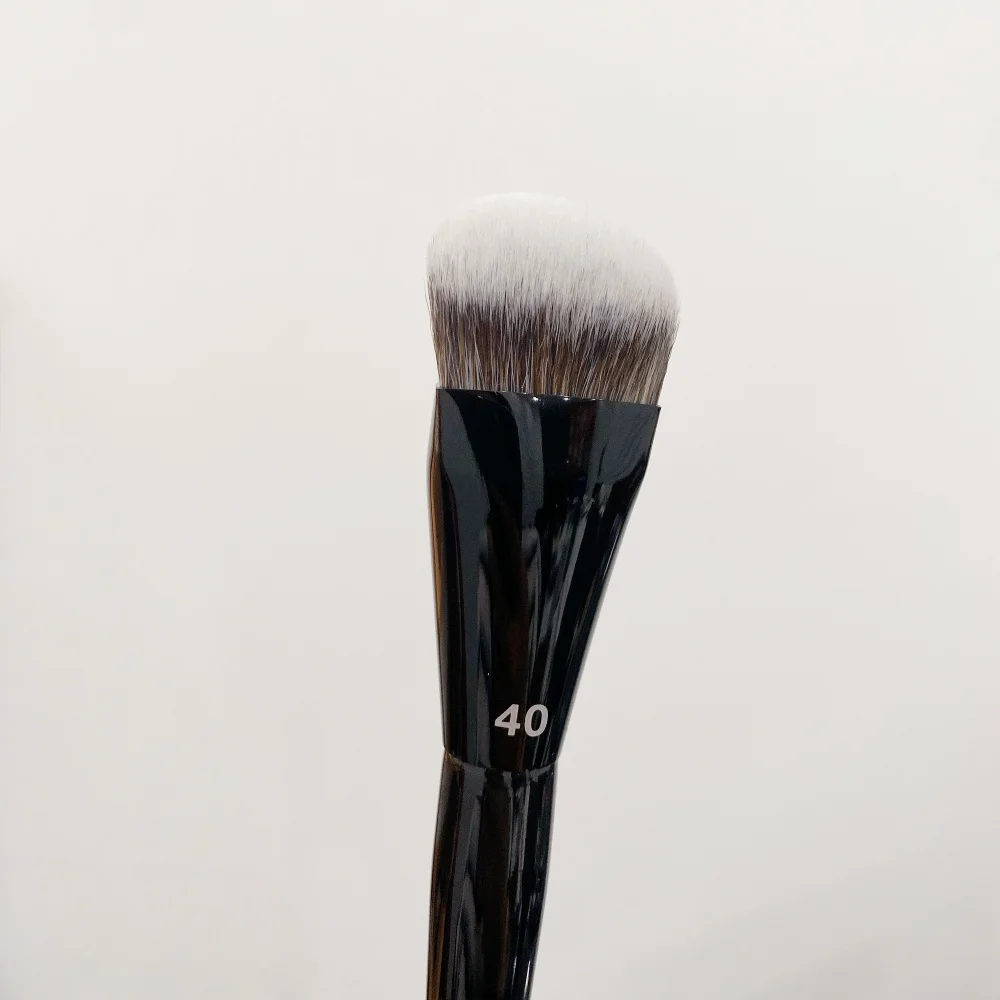PRO Foundation Brush 40 - Black Flawless Flexible Synthetic Makeup Brush for Liquid and Cream Products