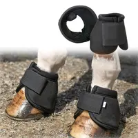 Horse Bell Boot Equine Hoof Boot Quick Drying & Comfort Heavy Duty Protection Equestrian Accessories Equipment Pair Durable 1