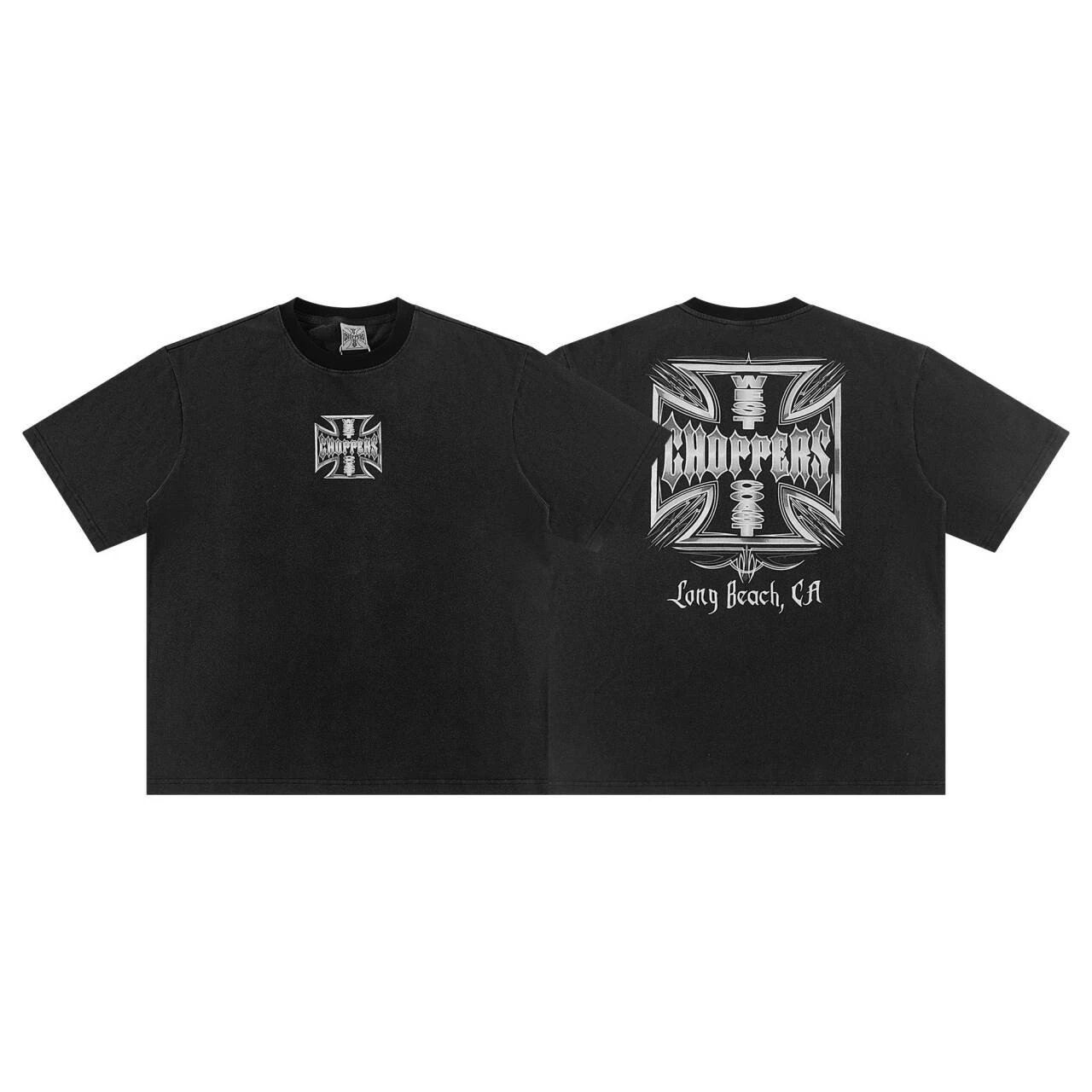 West Coast Choppers Vintage Waed ort Sve T-irt Loose Fit Pure