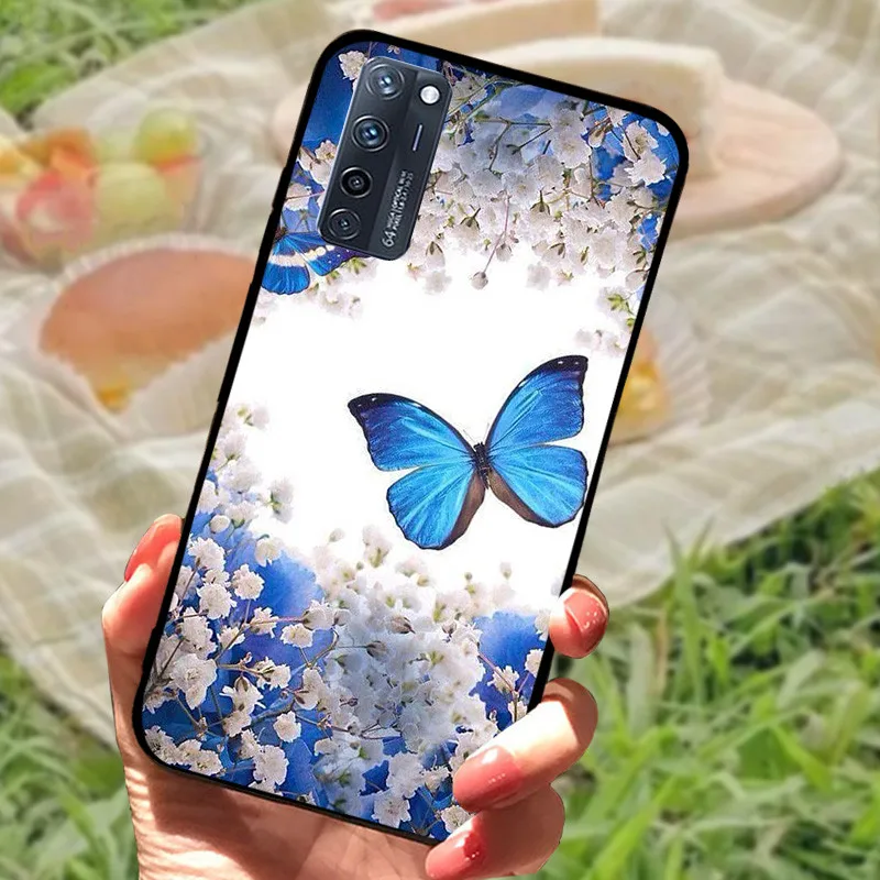 Enhanced Silicone Soft Marble Black Bumper Protective Case Cover