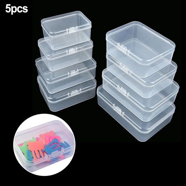 5pcs Round Plastic Boxes of 8 Compartments for Beads,plastic