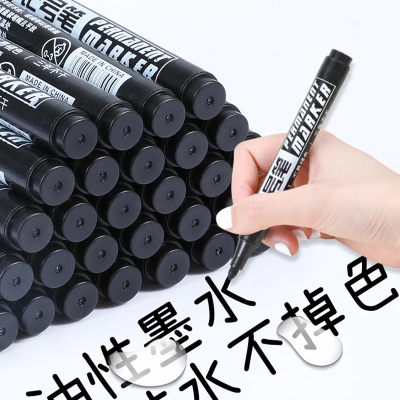 12pcs American Sharpie 37002 Permanent Marker Ultra Fine Point Oil  Waterproof Ink Black Blue White Paint Marker Pen Clean Pen - AliExpress