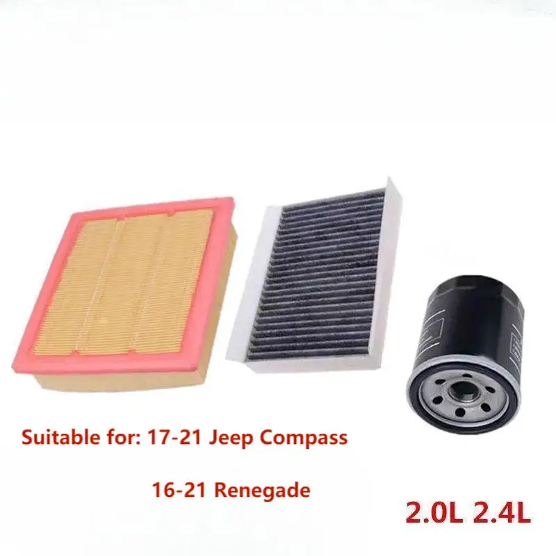 Car Engine Air Filter Cabin Filter Oil For Jeep Compass 2.0L 2.4L-Jeep Renegade 2.0L 2.4L 51977574 77367847 air filters,car filter