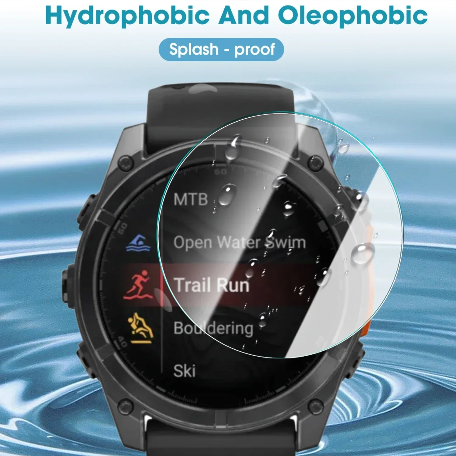 for Garmin Tactix 8 47MM 51MM Tempered Glass Smartwatch Screen Protectors HD Protective Films for Tactix8 47/51MM Accessories