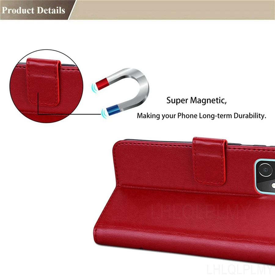 Rose Leather Wallet Flip Phone Case - Elegant and Versatile Cover with Card Slots