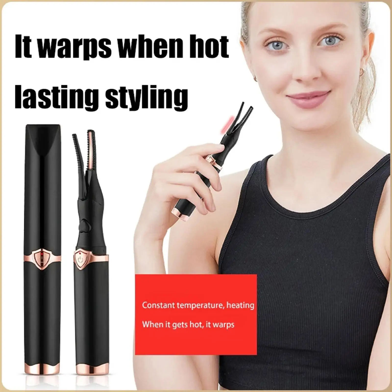 Electric Heated Eyelash Curler USB Rechargeable