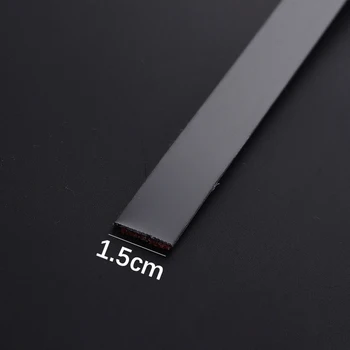 5/10 เมตรสติ๊กเกอร์ติดผนังสแตนเลสสตีลแบน Self Adhesive ห้องนั่งเล่นตกแต่งกระจกสําหรับ Home Wall EDGE Strip 21