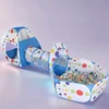 IMBABY Children's Tent 3 In 1 Toy Tent&Baby Balls Pool&Crawling Tunnel Foldable Tipi Tent Baby Playpen Outdoor Toys for Children 1