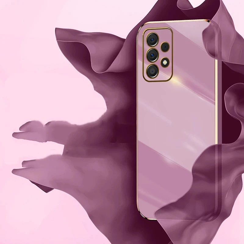 Electroplated Square Frame Phone Case - Sleek and Durable Design