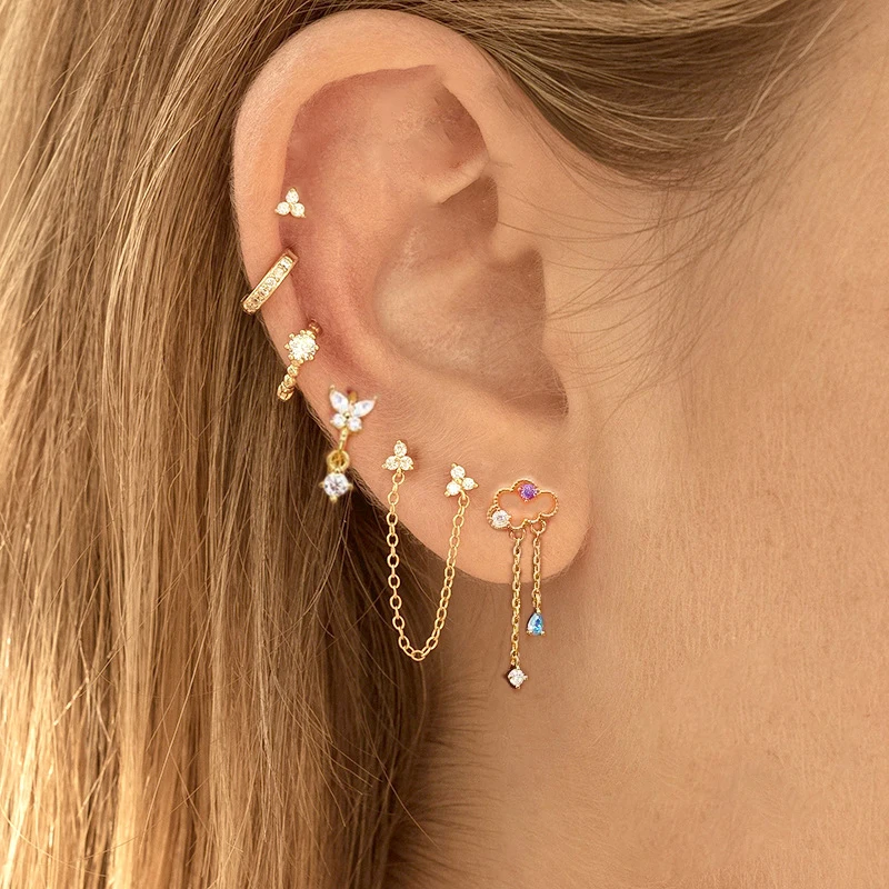 [韓国人気ジュエリー] BIJOU Crystal 3Layers Earrings S75f4de18d6a84f08a6f25b2ef7990