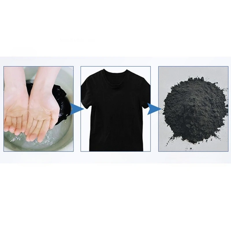 50g 패브릭 코팅 의류 안료 블랙/섬유 염색 의류 코팅 수제 DIY Refurbishing Old Clothes Restore Black