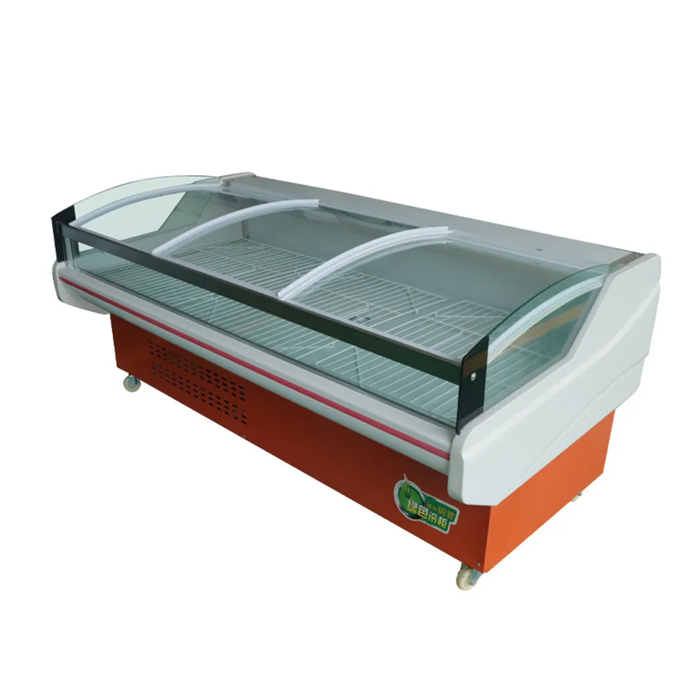 

Custom Food Air Cooling Display Refrigerator Freezer High Efficient Fresh Meat Cabinet