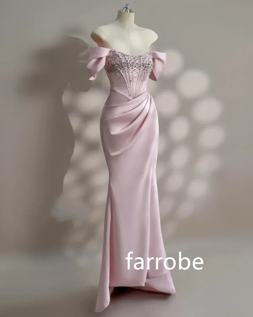 Chinese Style Sequined Jersey Pleat Mermaid Off-the-shoulder Midi Cocktail Dresses Formal Casual Simple Retr cocktail dress