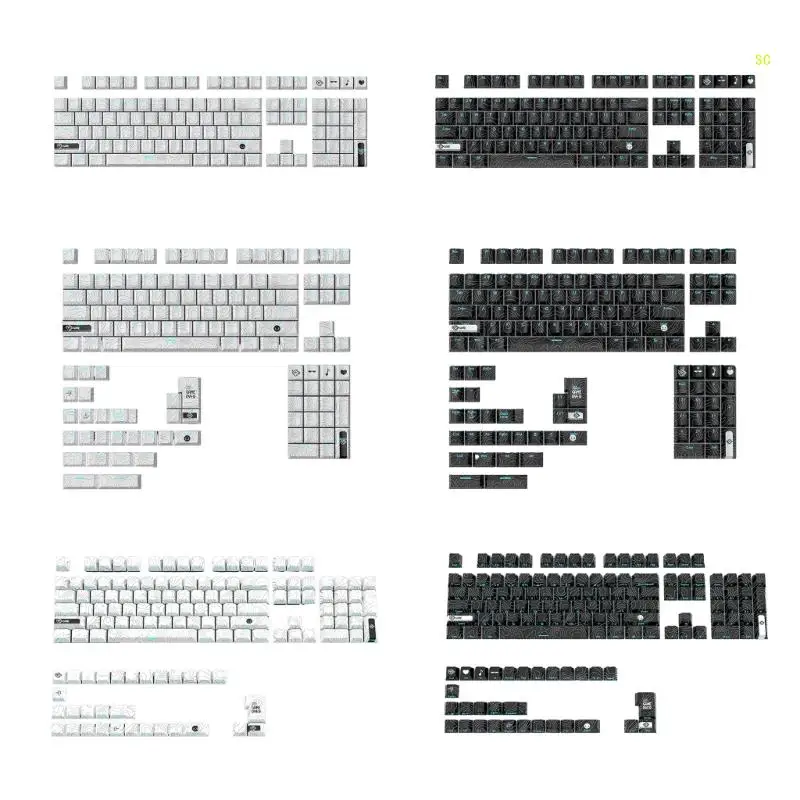 

108/135Keys Keycaps Double Shot PBT Backlit Keycap For Gaming Mechanical Keyboards Wear-resistant No fade Dropshipping