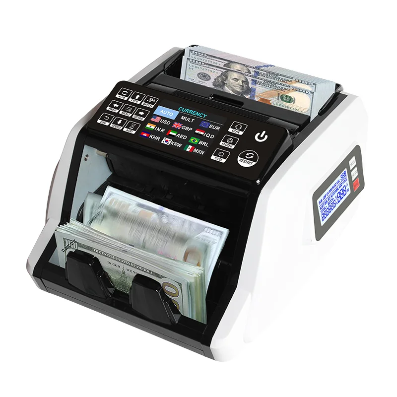 

AL-910 2 CIS Currency Mix Value Counter Counterfeit Money Counting Machine Bill Cash CNY,JPY,KRW,IDR,THB,VND,LAK,MYR,