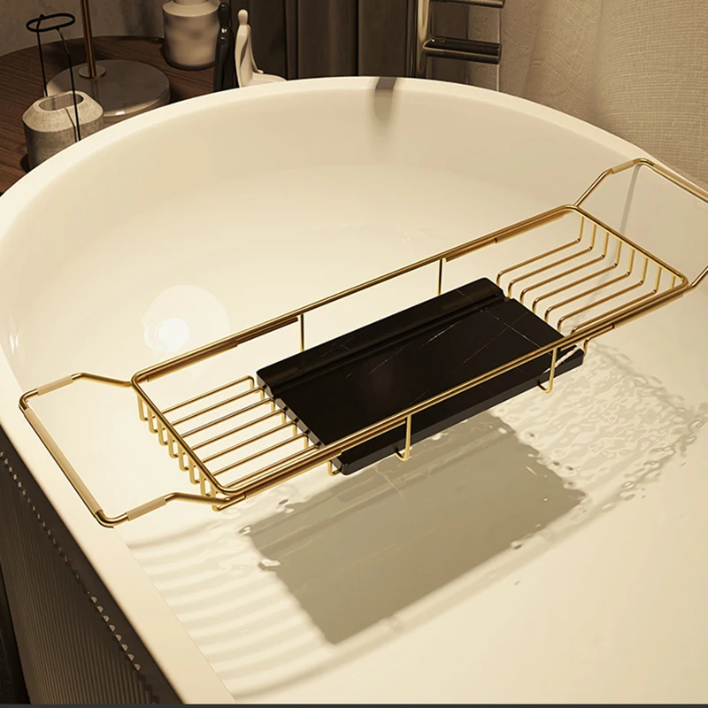 Bath Shelf Decorative Bathtub Trays Storage Mobile Bathtub Trays