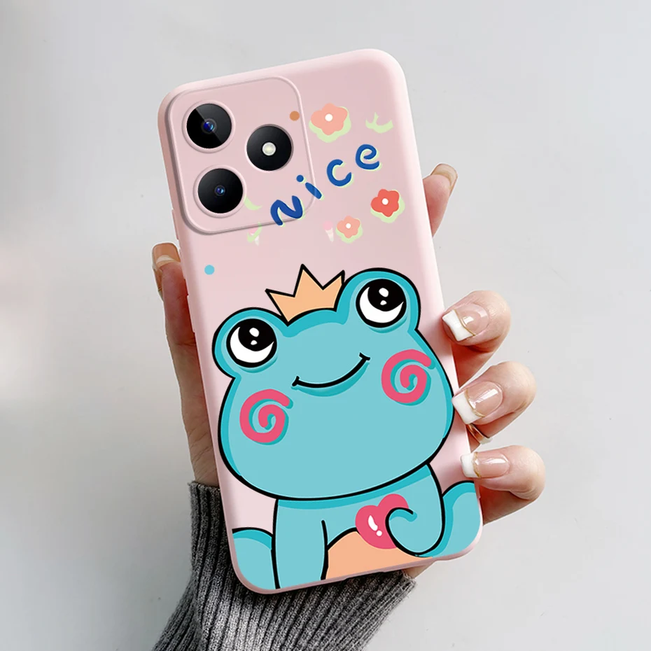 Cute Bear & Frog Silicone Soft Back Cover - Fun Cartoon Case