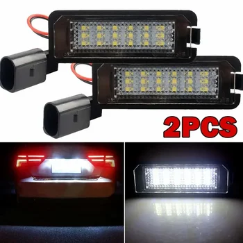 Luci targa auto Lampada a LED 12V per VW Golf 4 5 6 7 MK4 MK7 Passat CC Polo Scirocco Skoda Seat Leon Ibiza Altea XL Suoerb