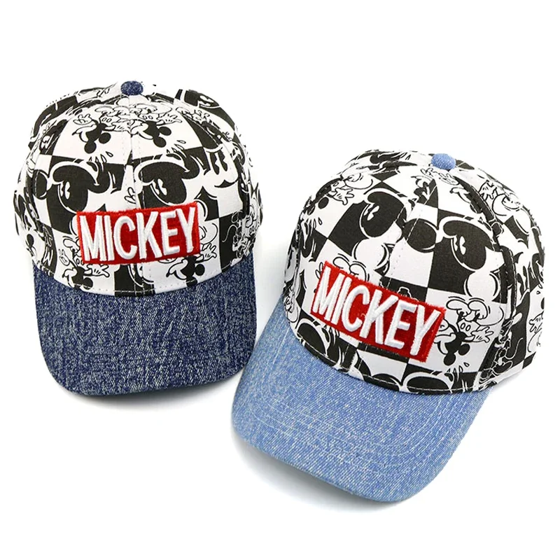 MINISO Disney Anime Spiderman Children Hat Mickey Mouse Baseball Cap Marvel Baby Girls Boys Hip Hop Cartoon Hat Kids Sun Hats 4