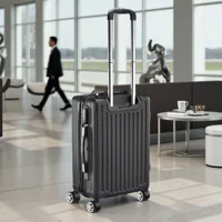 Ensemble de bagages Anajqaqia 3 pièces, comprenant une valise à roulettes, une valise trolley, un cadenas TSA et une valise rigide. 4