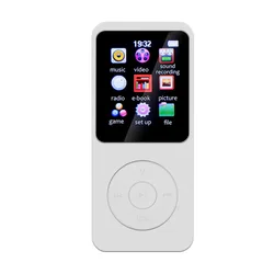 Portable HiFi Lossless Bluetooth Music Player with FM Radio & E - Book Features (White)