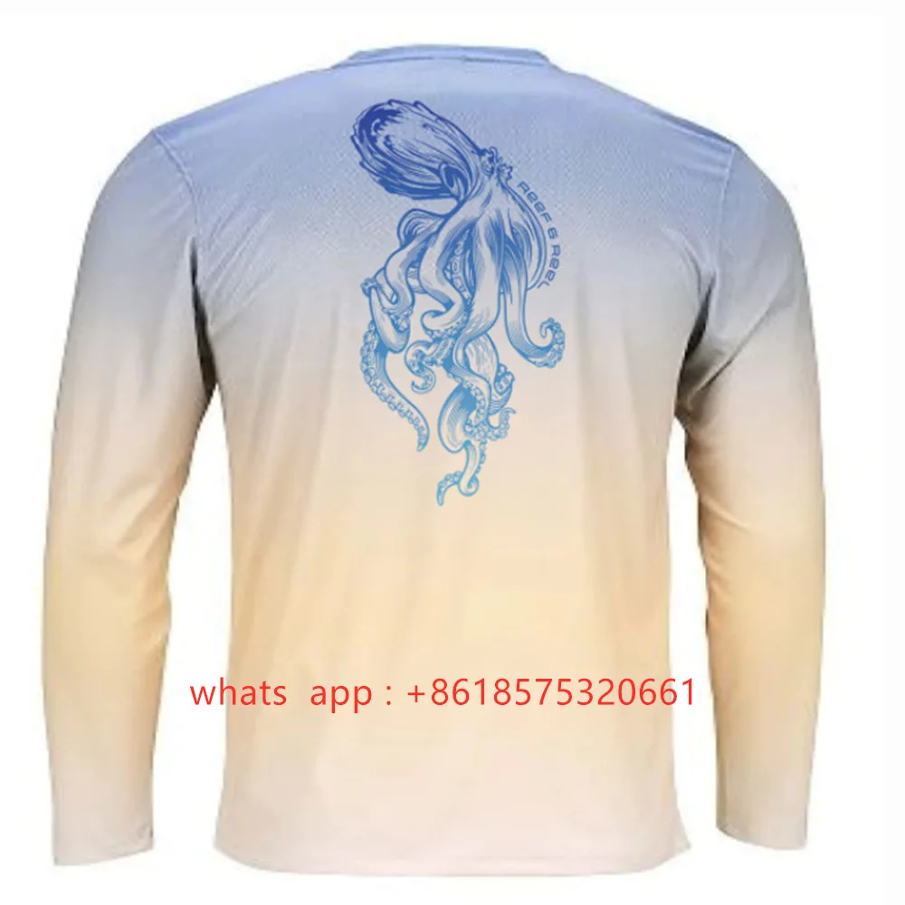 

Fishing Long Sleeve Performance Shirt Men Summer Breathable Clothing Camisa De Pesca Uv ProtectionQuick Dry Shirts