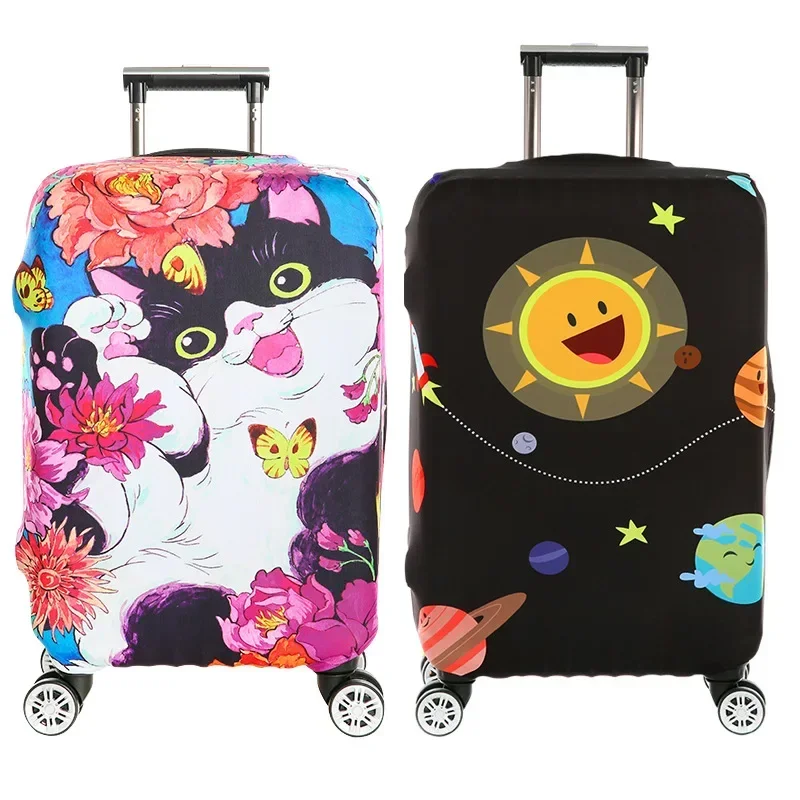 Luggage Cover Elastic Travel Trolley Suitcase Protective Baggage Cover Cartoon Suitcase Child Cartoon Travel Accessories