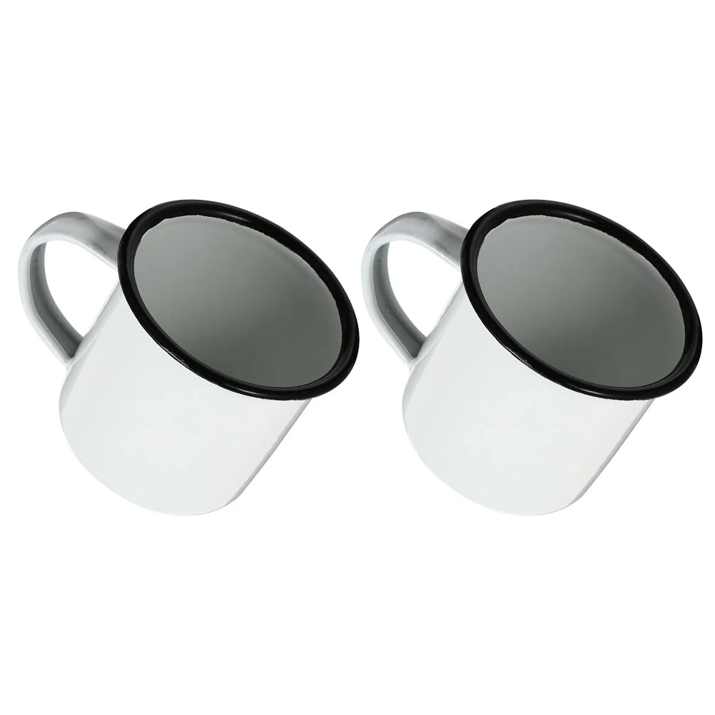 

Mug Cup Enamel Coffee Camping Mugs Cups Tea Metal Vintage Drinking Iron Water Tin Retro Camp Travel Campfire Hot Enamelware