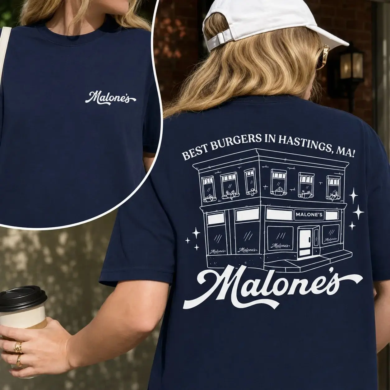 Malone's T-Shirt Briar University Hockey Romance T-Shirt Off Campus Hannah Wells T-Shirt Sommer Herrenbekleidung Damen T-Shirt
