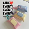 Color Portable Wipes Holder Case Cotton Baby Wet Wipe Pouch Reusable Refillable Cosmetic Pouch Useful Tissue Box 2
