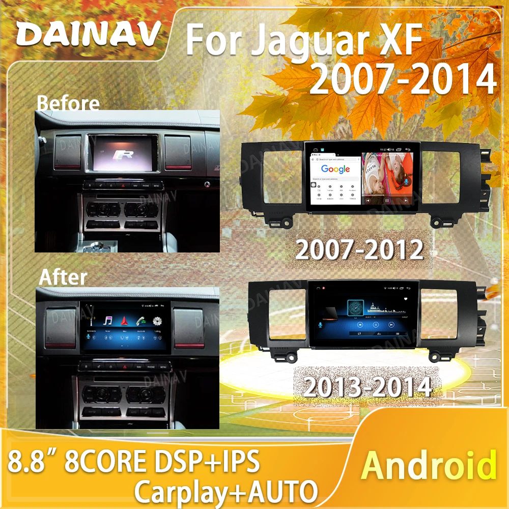 Car Radio Dual System Android For Jaguar Xf 20072012 2013 2014 Car