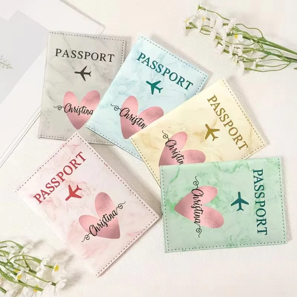 Portafoglio per Passaporto Personalizzato, Custodia da Viaggio Resistente ai Graffi, Supporta Design con Nome Personalizzato, Sottile e Leggero per Borsa da Viaggio - immagine 6