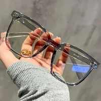 1/2/3 paires de lunettes de mode universelles, lunettes à monture carrée, style campus à la mode, monture noire transparente, retour à l'école 2